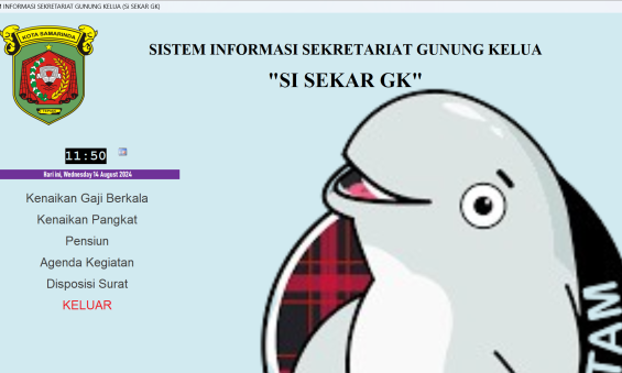 SI SEKAR GK (Sistem Informasi Sekertariat Kelurahan Gunung Kelua)
